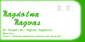 magdolna magvas business card